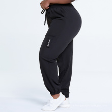 Black Joggers Sweatpants Plus Size Drawstring Track Pant Loose Fit Casual Oversized Sweatpants For Women